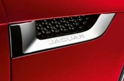 Jaguar F-Type Side Power Vent Set - Chrome Finish, Pair