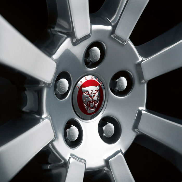 Jaguar Wheel Centre Badge - Red Growler