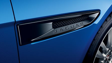Jaguar XE Side Power Vents - Gloss Black